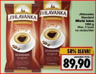 Jihlavanka káva - 58%