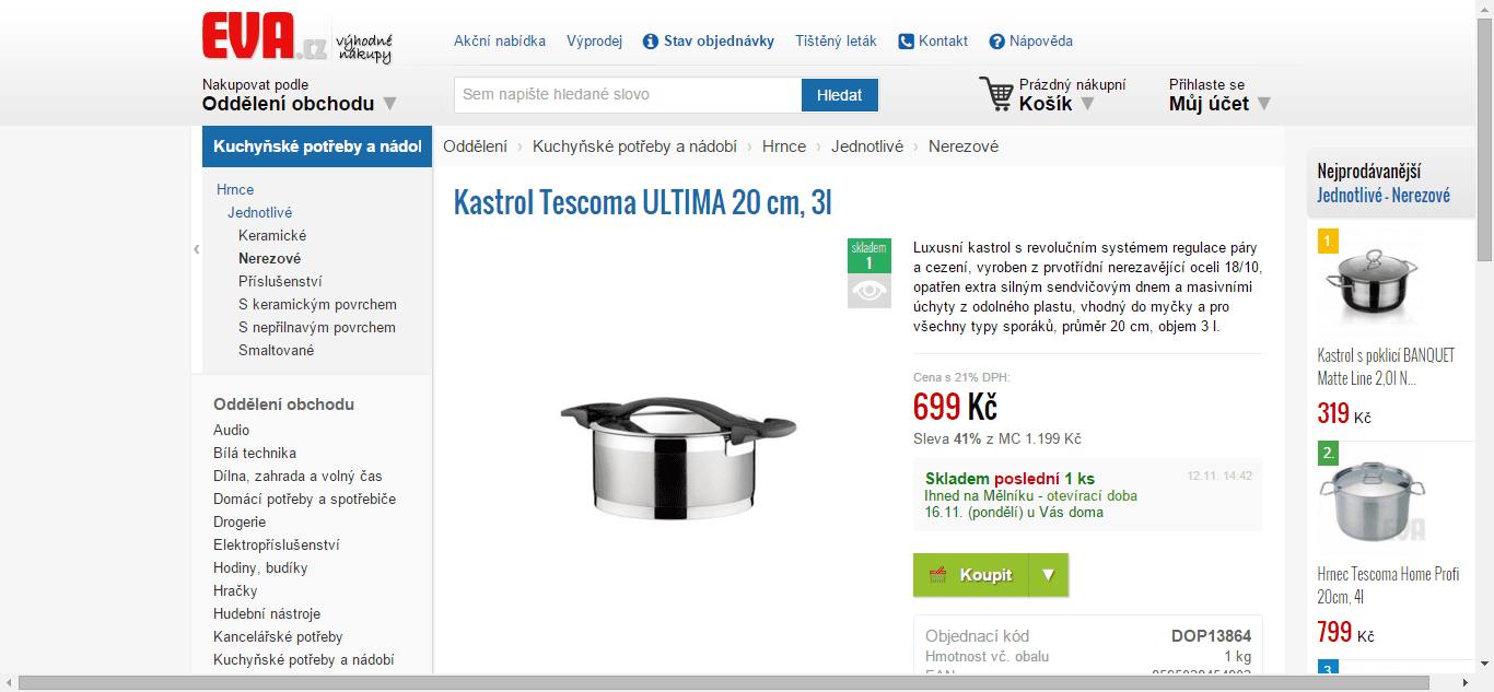 Tescoma Ultima, 20 cm, 3 litry