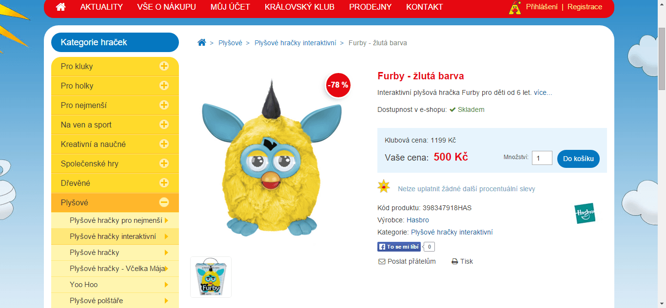 Interaktivní Furby Cool (Hasbro)