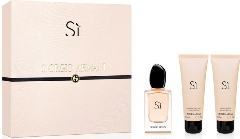 Dárkový set Armani Giorgio Si (parfém, gel, mléko)