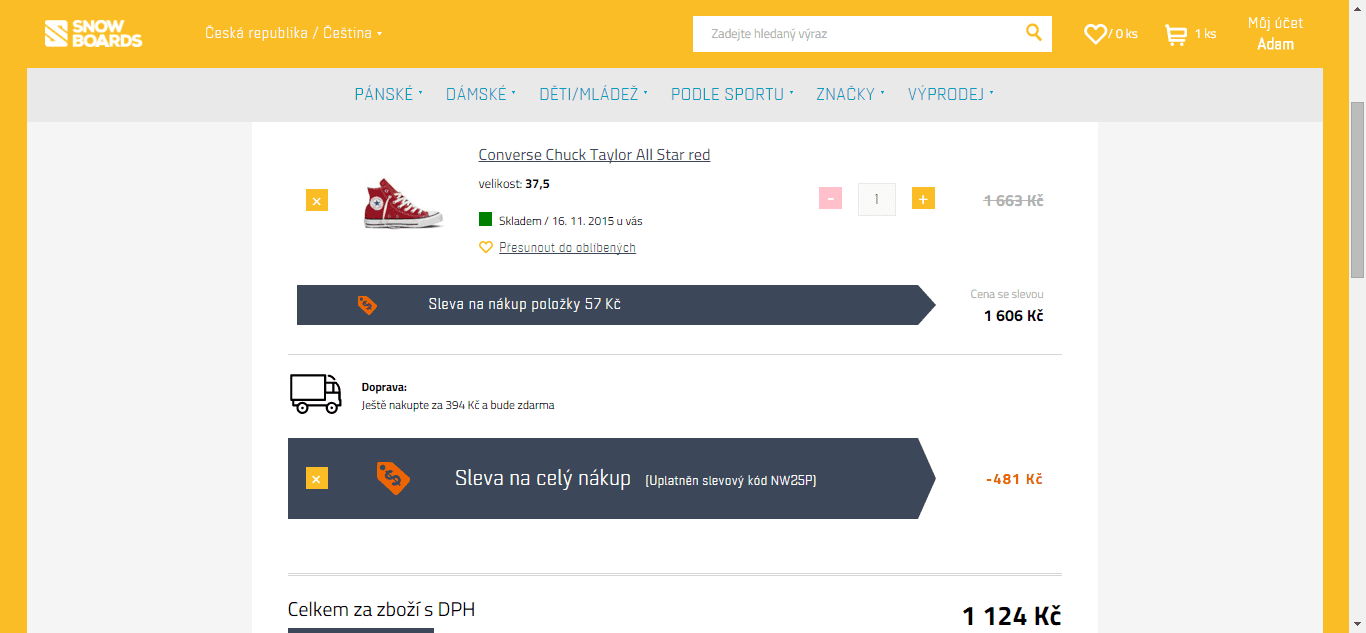 Sleva 30% na vše - i na Converse Chuck Taylor