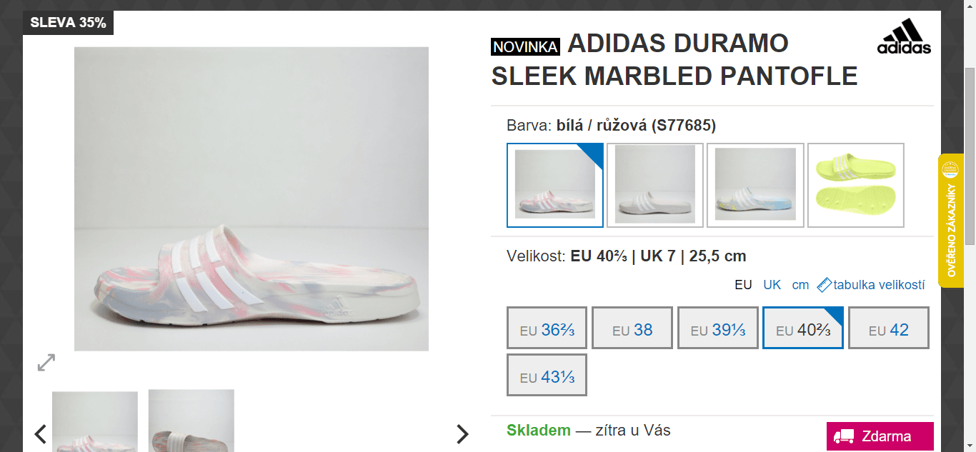 Dámské žabky Adidas Performance