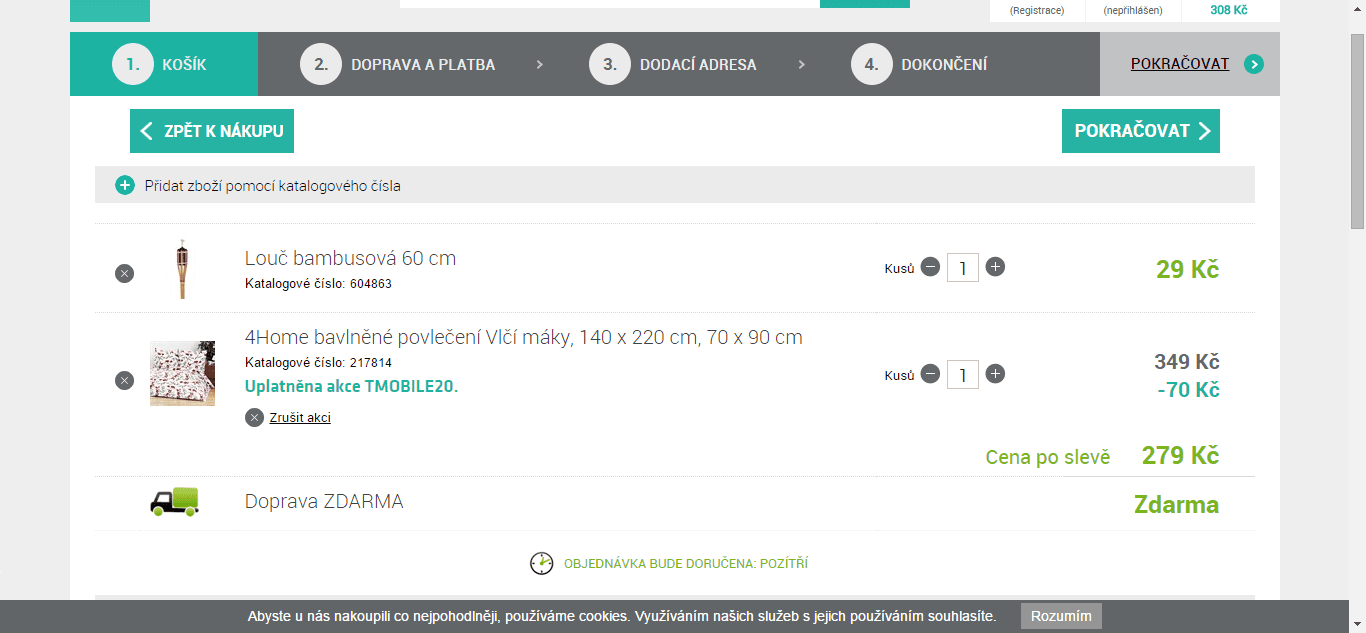 Komplet bavlněné povlečení + dárek zdarma