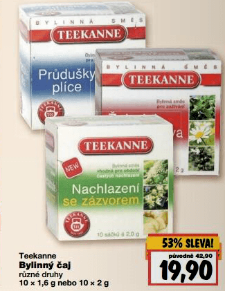 Teekanne Bylinný čaj - 53%