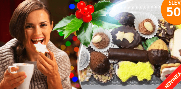 Ručně dělané vánoční cukroví 1kg = mix 15 druhů