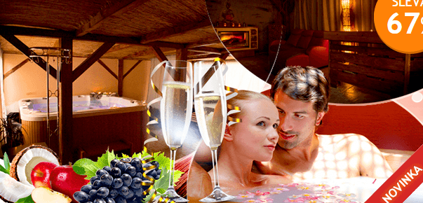 120min. privátní wellness s občerstvením pro dva