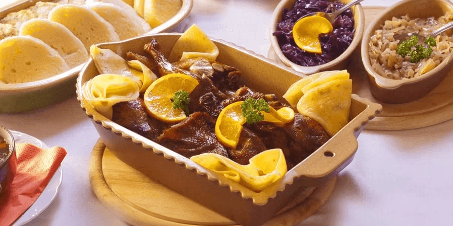 3chodové menu s kachnou pro dva