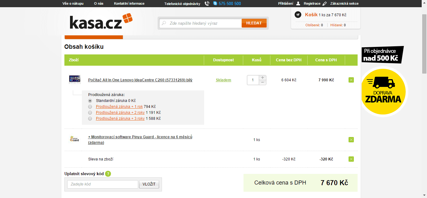 AllinOne PC Lenovo, 2,4GHz, 4GB RAM, 1GB grafika