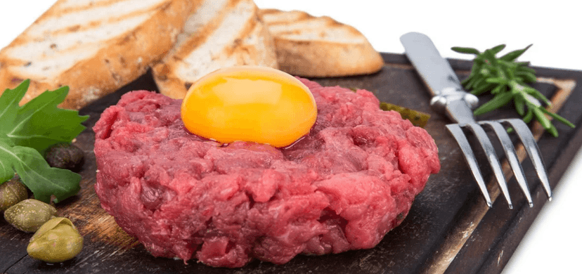 500g Tatarský biftek a neomezeně topinek(Rumburk)