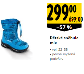 Dětské sněhule - 57%