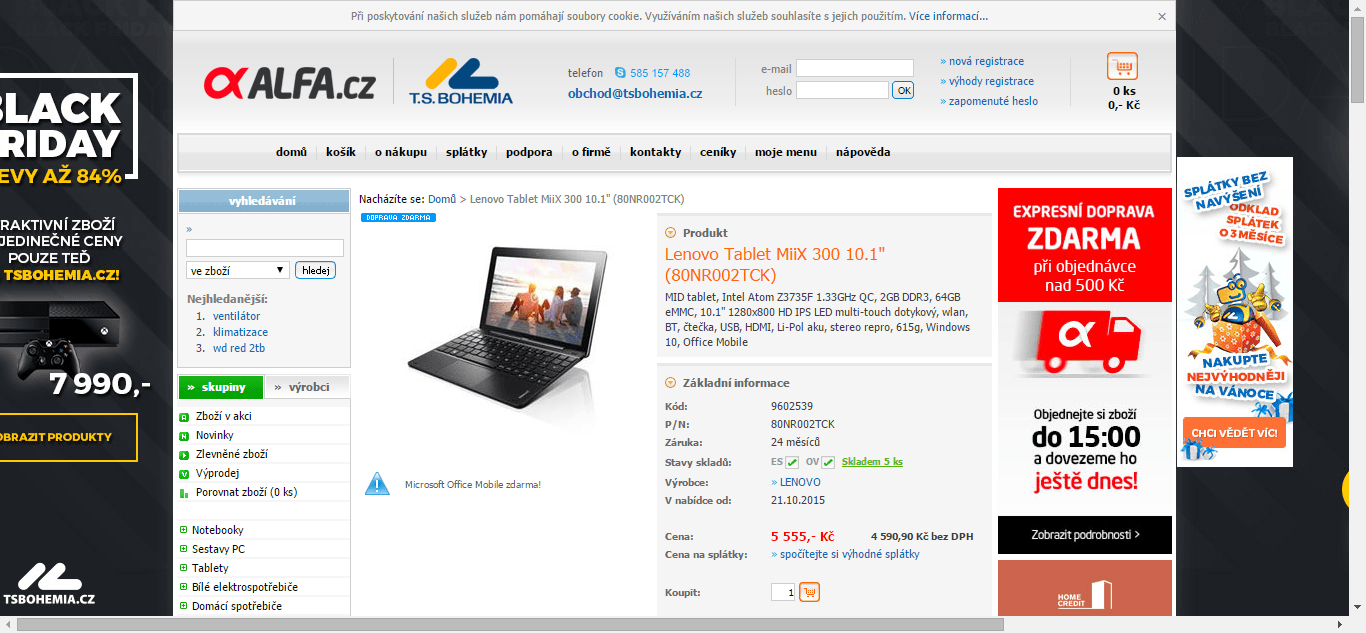 Tablet / Notebook Lenovo MiiX, 1,33GHz, 2GB RAM