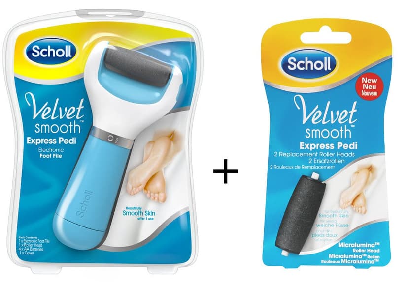 Scholl Velvet Pedi strojek + 3 válečky