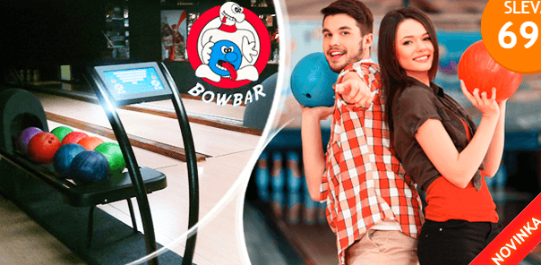 Hodinový bowling v BowBaru až pro 6 hráčů 
