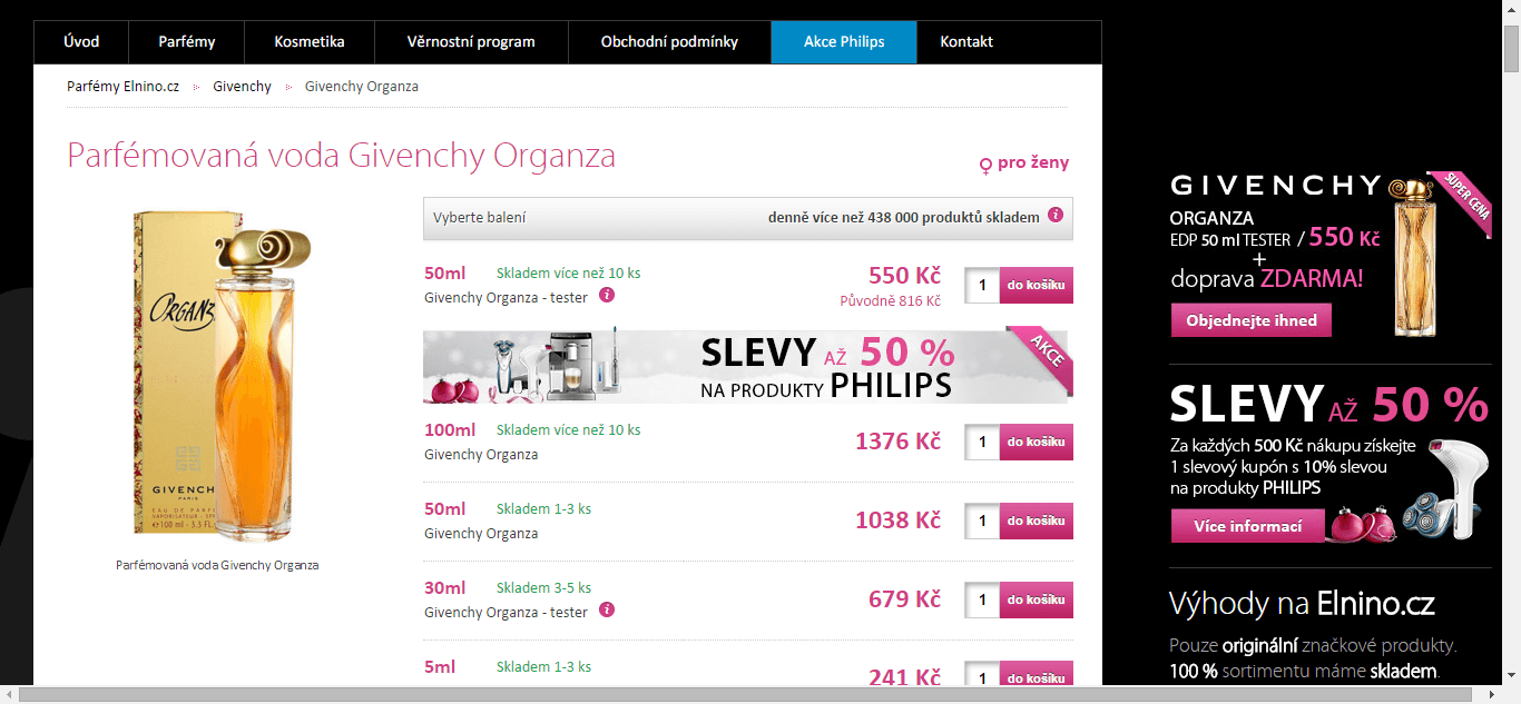 Givenchy Organza 50 ml tester + DZ
