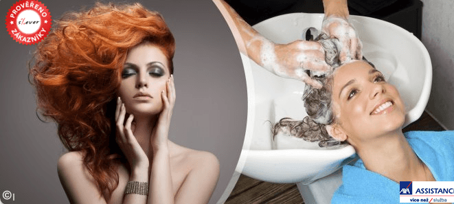 Mytí, střih, foukaná, styling, regenerační maska