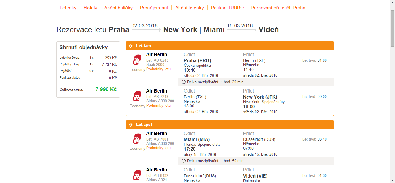 Letenky z Prahy do New Yorku nebo Miami