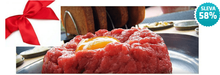 200gramový tatarák s křupavými topinkami - PB