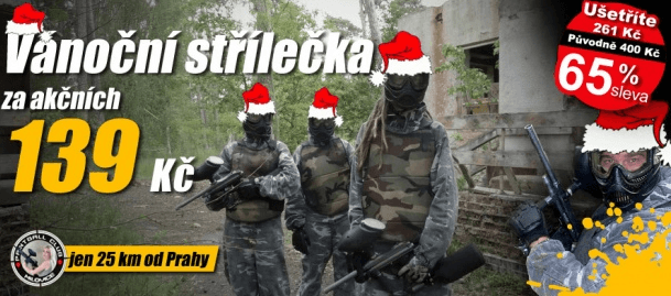 4 hod Paintballu, 100 kuliček jako bonus -Milovice