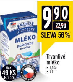Mléko - 56%