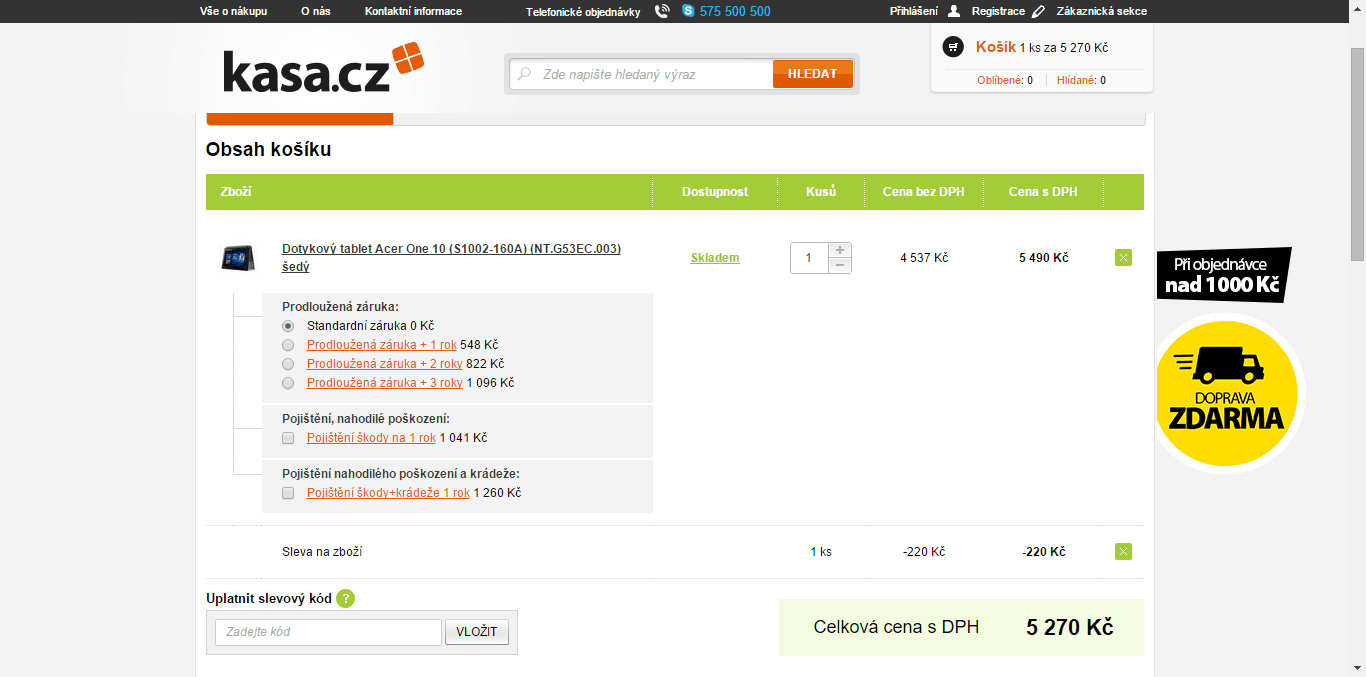 Tablet / Ntb. Acer, 4x 1,83GHz, 1GB RAM, 10,1"