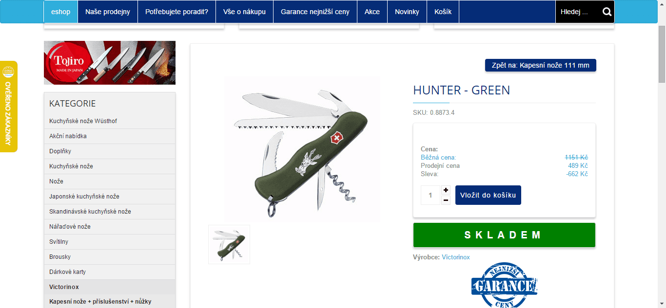 Kapesní nůž Victorinox Hunter