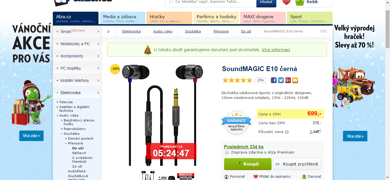 Sluchátka SoundMAGIC E10