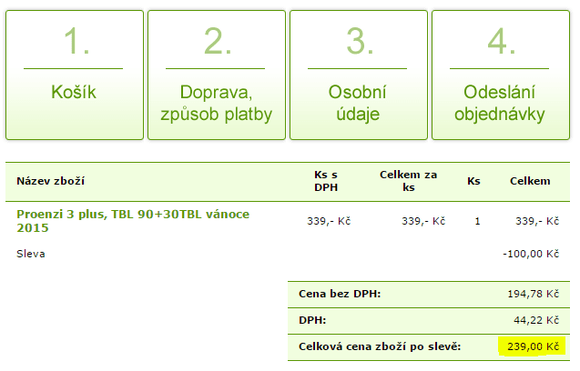 Proenzi 3 Plus 120 tablet vánoce