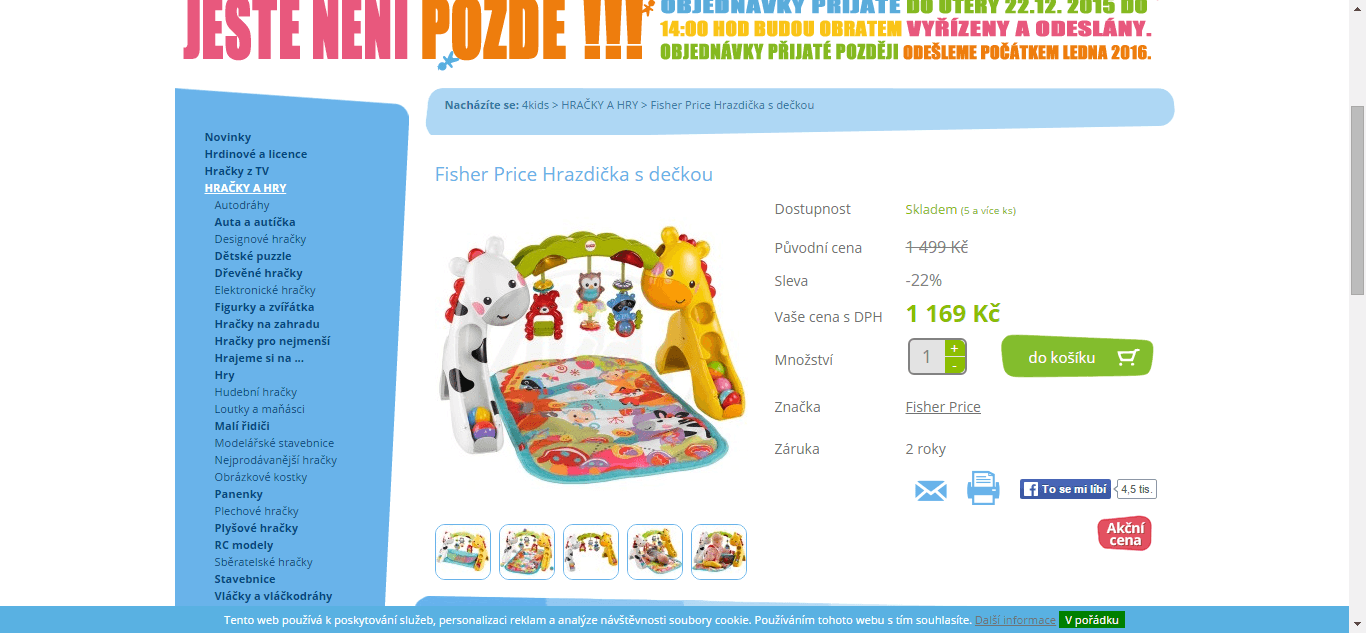 Fisher Price hrací dečka 3v1