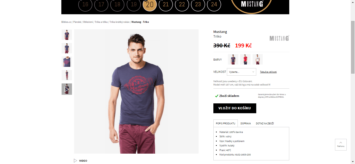 Sleva 50% na značku Mustang