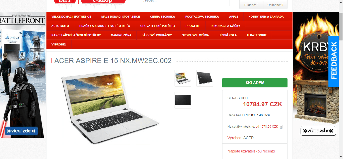 Acer, i3, 4GB RAM, SSD HDD, 15,6"