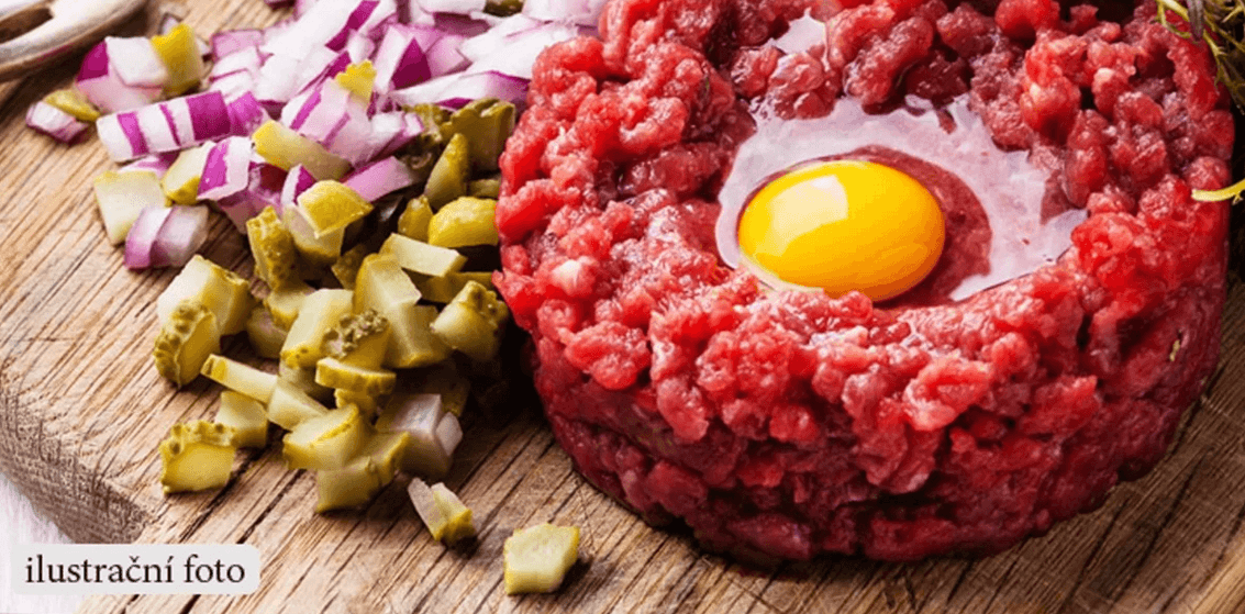300g tatarský biftek a desatero topinek