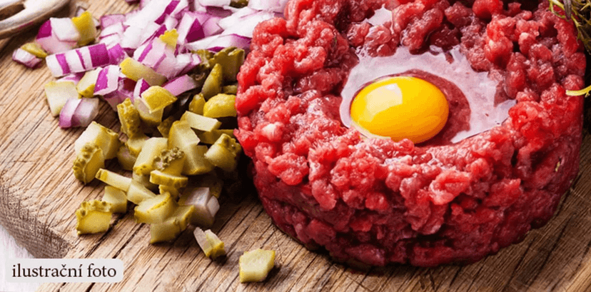 300g tatarský biftek a desatero topinek