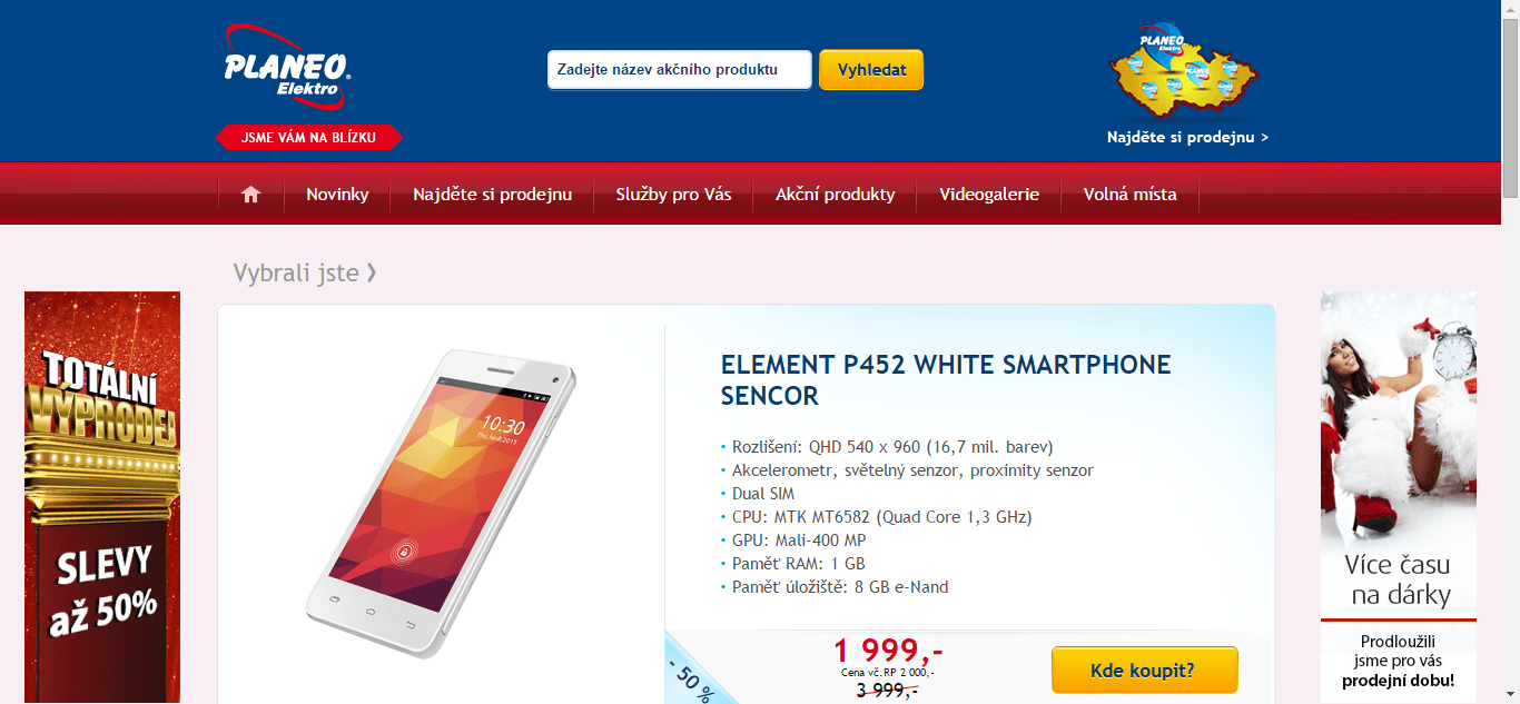 Výprodej v Planeo elektru
