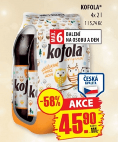 Kofola - 58%