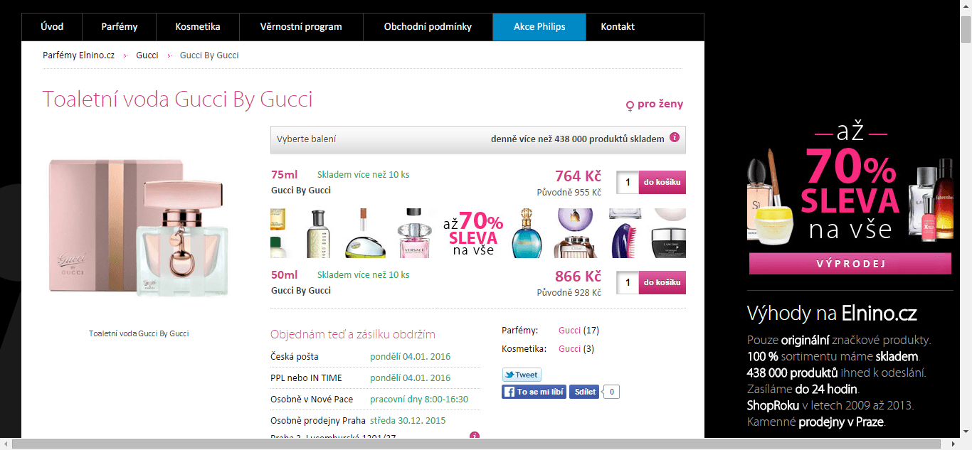 Gucci by Gucci edt 75 ml