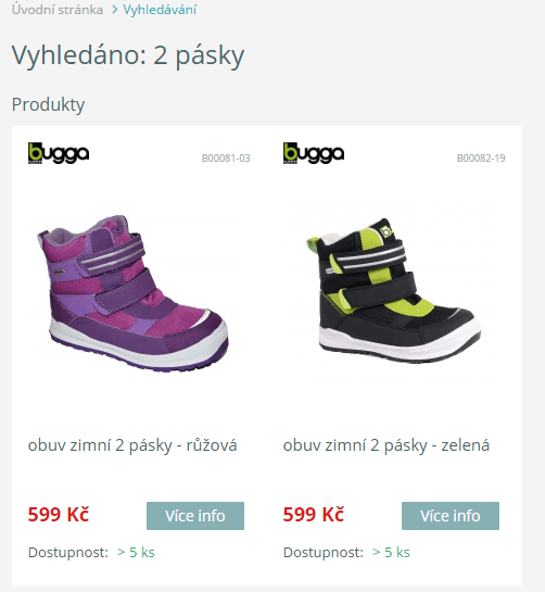Dětská zimní obuv Bugga