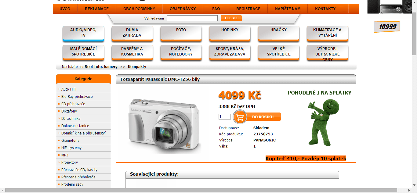 Panasonic Lumix TZ56, 16 Mpx, 20x zoom