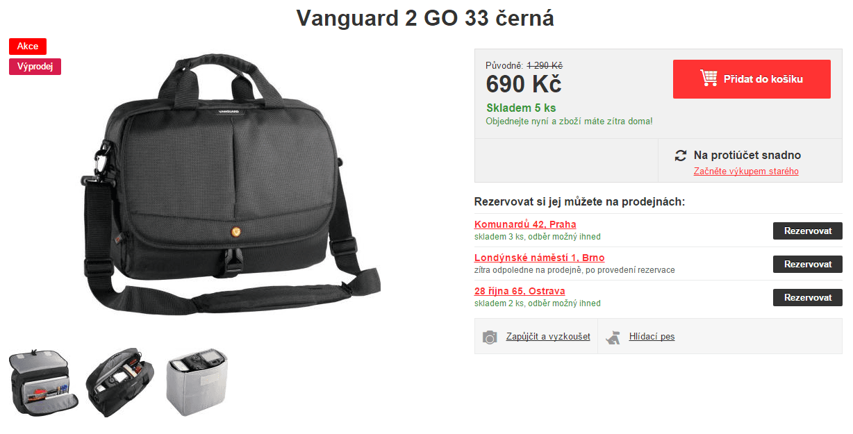 Brašna Vanguard pro notebook i fotoaparát