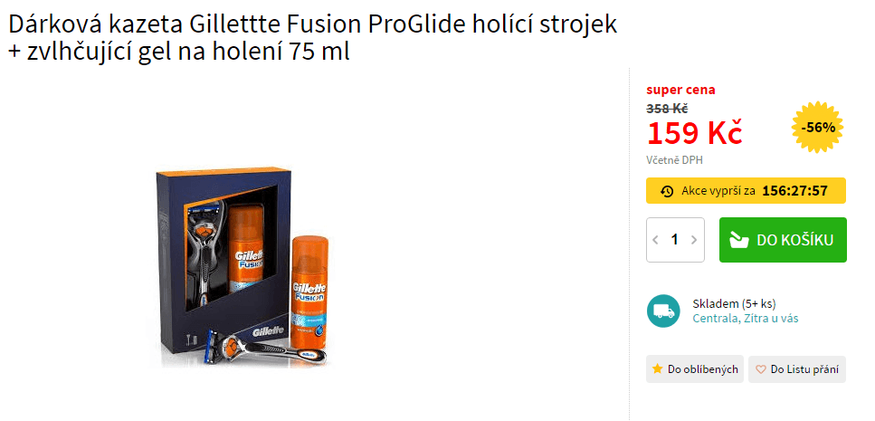 Dárková kazeta Gillette Fusion ProGlide + gel