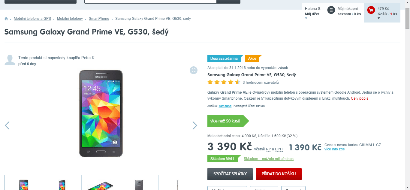 Galaxy Prime, 4x 1,2GHz, 1GB RAM, 5"
