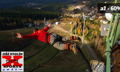 Extrémní Bungee Jumping z výšky až 60 metrů