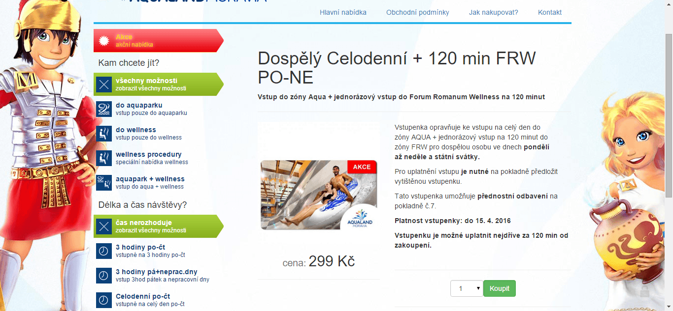 Celodenní vstup do aquaparku + wellness zóny