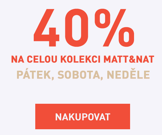 Sleva 40% na značku Matt&Nat