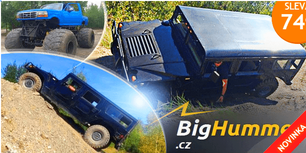 Legendární Hummer H1 nebo Monster Truck!