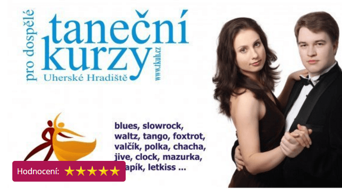 8 lekcí na taneční kurz(Staré Město)
