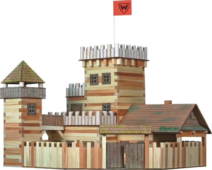 Dřevěná stavebnice Wallachia hrad - 607 dílů