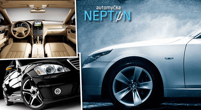 Kompletní čištění vozu v Neptun automyčce