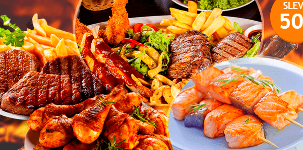 GRILL MIX s lososem pro 2 