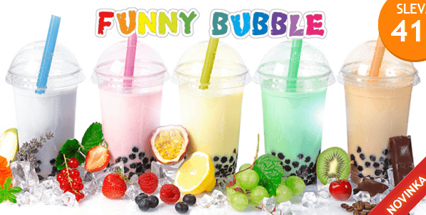Bubble Tea včetně porce kuliček