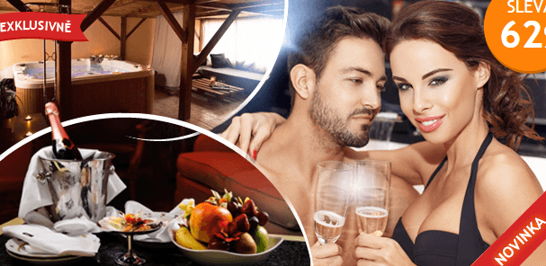 Wellness romantika v privátní vířivce pro dva